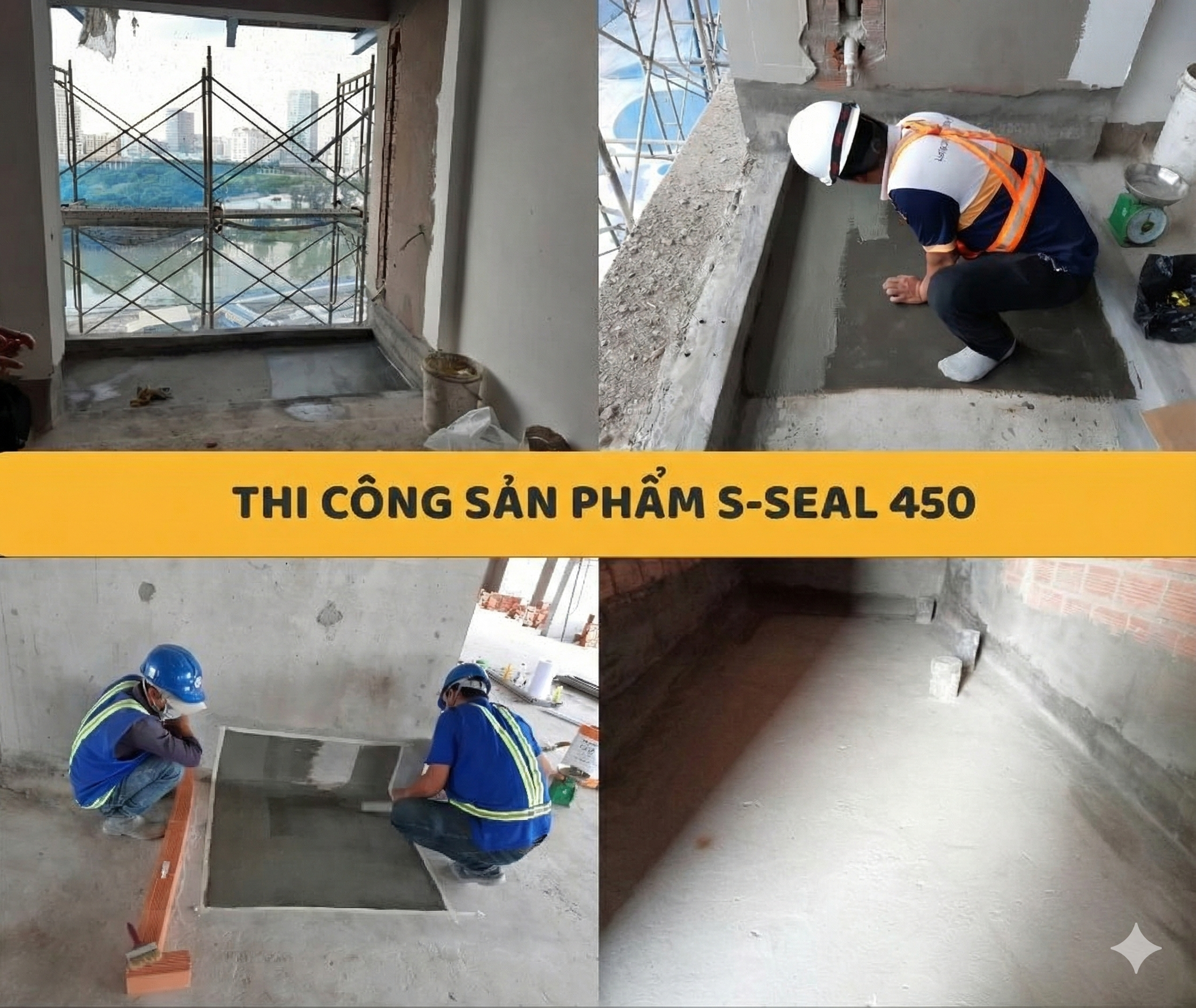 Hướng dẫn thi công sản phẩm S-Seal 450